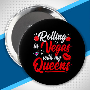 Macaron Rond 10 Cm Voyage des filles à Las Vegas - Voyage des filles