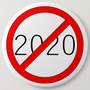 Macaron Rond 15,2 Cm "2020 Cross-Out" (BRIGHT)