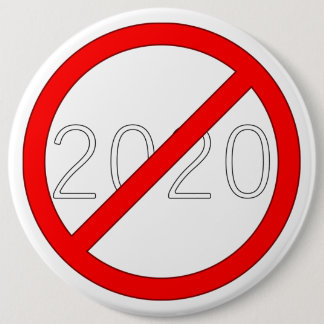 Macaron Rond 15,2 Cm "2020 Cross-Out" (DARK)