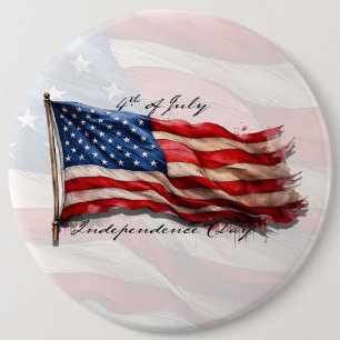 Macaron Rond 15,2 Cm 4 juillet – Célébrez avec le drapeau américain