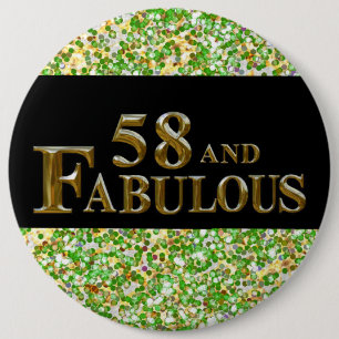 Macaron Rond 15,2 Cm 58e anniversaire