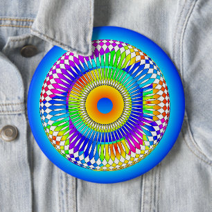 Macaron Rond 15,2 Cm Abstract Spinning Wheel