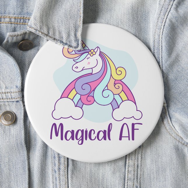 Macaron Rond 15,2 Cm AF magique | Unicorne (En situation)