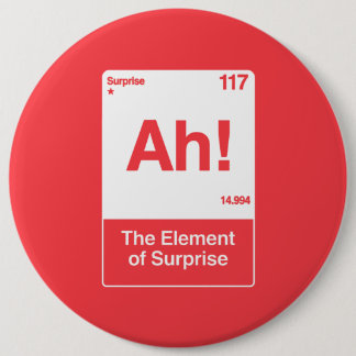 Macaron Rond 15,2 Cm Ah L'Élément De Surprise - Chimie Drôle