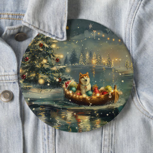 Macaron Rond 15,2 Cm Akita Christmas Festive Voyage