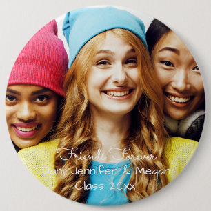 Macaron Rond 15,2 Cm Amis pour toujours ! grande photo, classe