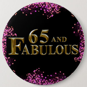 Macaron Rond 15,2 Cm Anniversaire 65 ans