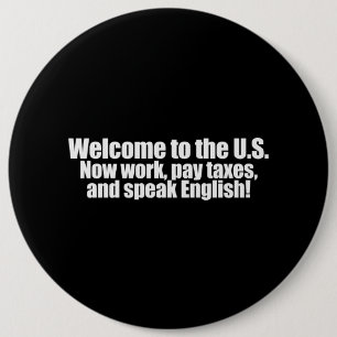 Macaron Rond 15,2 Cm Anti-Obama - l'accueil payent maintenant des