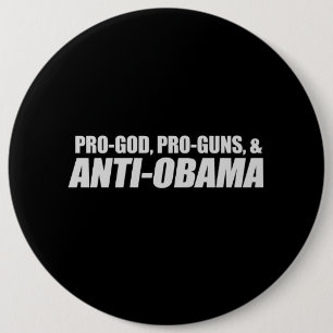 Macaron Rond 15,2 Cm Anti-Obama - T-shirt de PRO-GOD PRO-GUNS