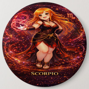 Macaron Rond 15,2 Cm Archive Galaxie : Familier de l'Ombre du Scorpion
