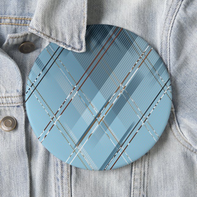 Macaron Rond 15,2 Cm Arrière - plan de bandes diagonales 4 (En situation)