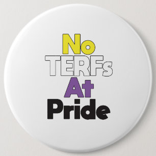 Macaron Rond 15,2 Cm Aucun TERF au bouton Pride