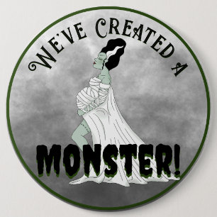 Macaron Rond 15,2 Cm Baby Frankenstein Shower