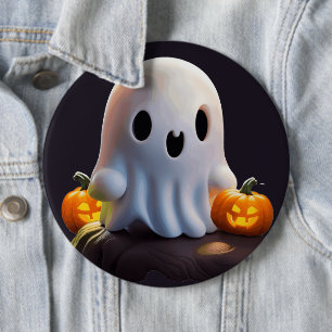 Macaron Rond 15,2 Cm Baby Ghost Déplaisant mignon caractère Halloween