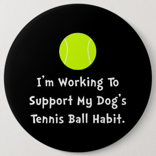 Macaron Rond 15,2 Cm Balle de tennis de chiens
