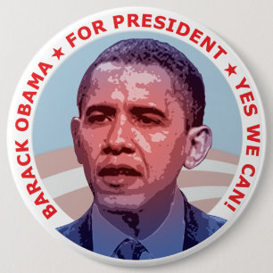 Macaron Rond 15,2 Cm Barack Obama pour le président