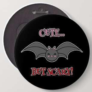 Macaron Rond 15,2 Cm Bat mignonne mais effrayant