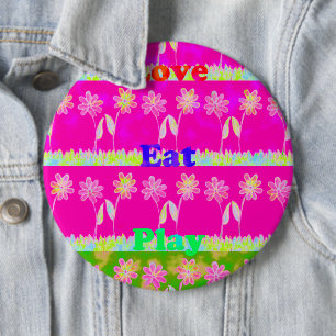 Macaron Rond 15,2 Cm Beau extraordinaire coloré Flora texte de citation