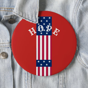 Macaron Rond 15,2 Cm Beau Rouge Bleu Blanc Star Hope USA Cake Sta