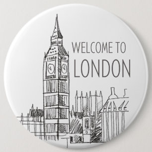 Macaron Rond 15,2 Cm Bienvenue à Londres