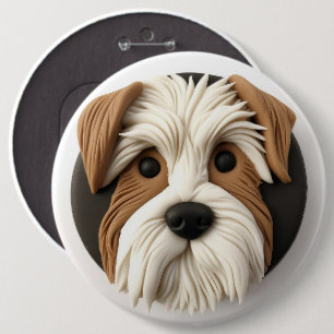 Macaron Rond 15,2 Cm Biewer Terrier Dog 3D inspiré