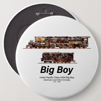 Macaron Rond 15,2 Cm Big Boy Train à vapeur Vintage Locomotive américai