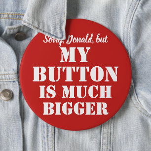 Macaron Rond 15,2 Cm Big Red Button sarcasme - personnalisable