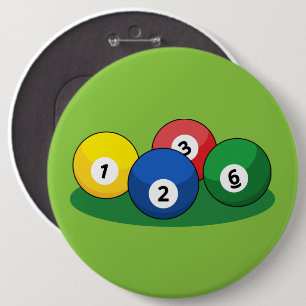 Macaron Rond 15,2 Cm Billard Billard Ballons de billard