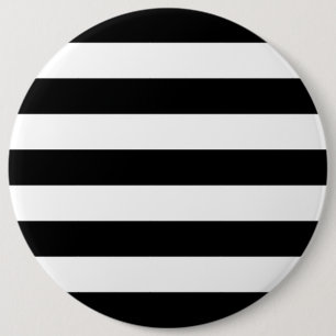 Macaron Rond 15,2 Cm Black And White Stripes Stylish