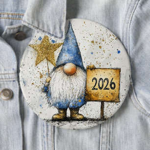 Macaron Rond 15,2 Cm Bonne année 2026, Célébration