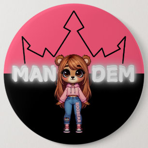 Macaron Rond 15,2 Cm Boo Bear - Collection Mandem - SVBK - SILVERBCKK T