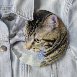 Macaron Rond 15,2 Cm Boucles d'oreilles Chat Charme Marqueur de Balle d