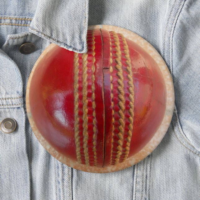 Macaron Rond 15,2 Cm Boule de cricket (En situation)