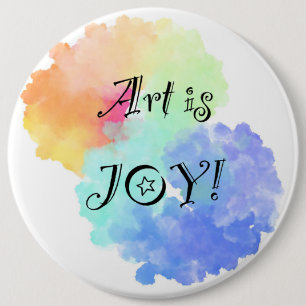 Macaron Rond 15,2 Cm Bouton Art is Joy