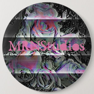 Macaron Rond 15,2 Cm Bouton Bouquet Techno