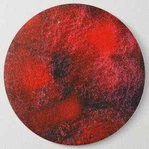 Macaron Rond 15,2 Cm Bouton d'art Abstrait "Cosmos rouges"