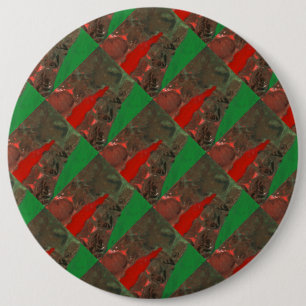 Macaron Rond 15,2 Cm Bouton d'art Abstrait "Tour #2"