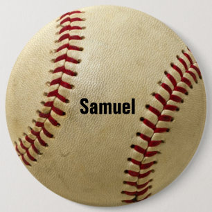 Macaron Rond 15,2 Cm Bouton de baseball personnalisé