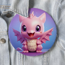 Bouton de dragon bébé mignon