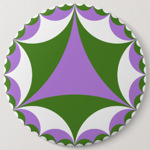 Macaron Rond 15,2 Cm Bouton de fractale de Genderqueer