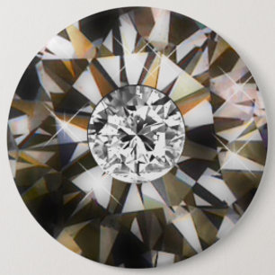 Macaron Rond 15,2 Cm Bouton de GOUJON de DIAMANT