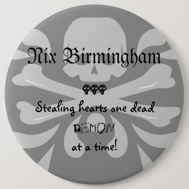 Macaron Rond 15,2 Cm Bouton de Nix (Devant)