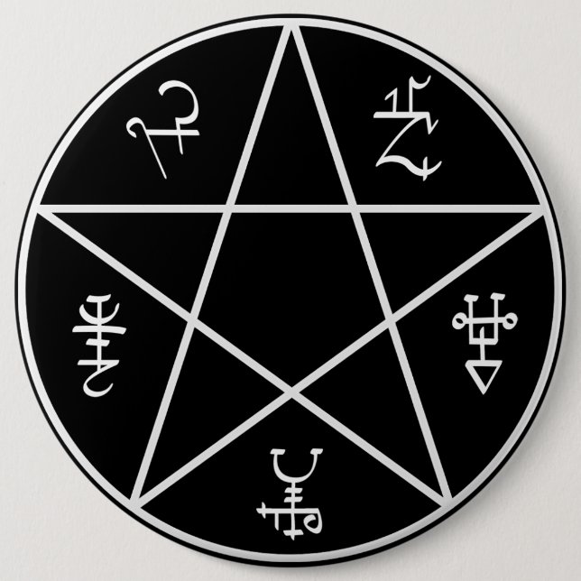 Macaron Rond 15,2 Cm Bouton de piège de démon (Devant)