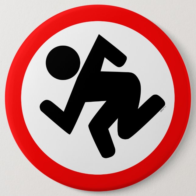 Macaron Rond 15,2 Cm Bouton de Ska (Devant)