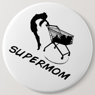 Macaron Rond 15,2 Cm Bouton de Supermom