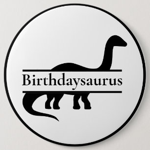Macaron Rond 15,2 Cm Bouton Dinosaur Anniversaire