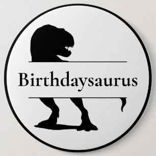 Macaron Rond 15,2 Cm Bouton Dinosaur T Rex Birthdaysauce