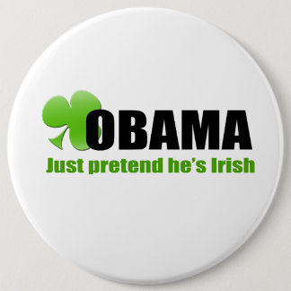 Macaron Rond 15,2 Cm Bouton d'Obama d'Irlandais