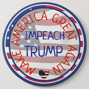 Macaron Rond 15,2 Cm Bouton énorme anti-Trump