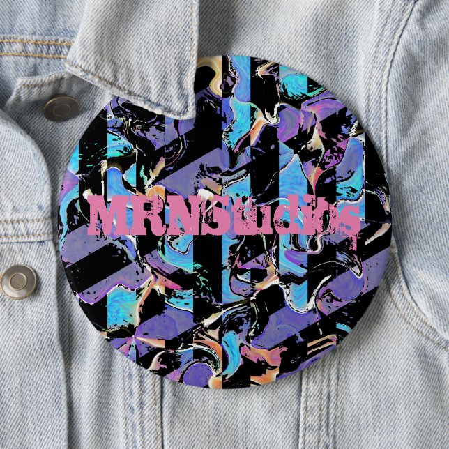 Macaron Rond 15,2 Cm Bouton Eyesore (En situation)